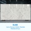 Gray Streak White Marble Slabs