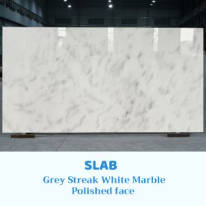 Gray Streak White Marble Slabs